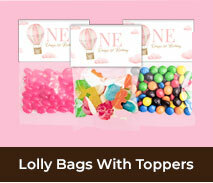 1st Birthday Lolly Bags With Topper