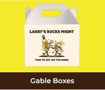 Personalised Gable Boxes For Bucks Nights