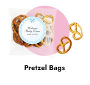 Custom Pretzel Bag For Birth Announcements