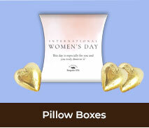 Custom Pillow Boxes For International Womens Day