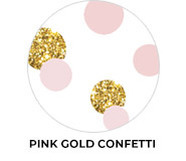 Confetti Pink Gold Birthday Party Supplies