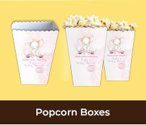 Personalised Popcorn Boxes For Baby Showers