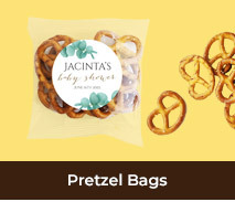 Custom Pretzel Bags For Baby Showers