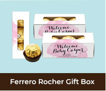 Custom Ferrero Rocher Boxes For Birth Announcement