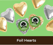 Foil Chocolate Hearts For Fathers Day