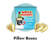 Custom Congratulations Pillow Boxes