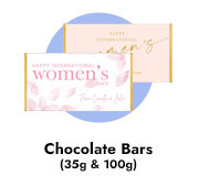 International Womens Day Chocolate Bars