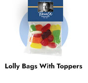 Personalised Lolly Bags With Toppers For Funerals