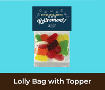 Retirement Lolly Bag with Topper