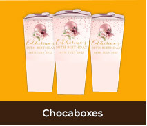 Custom Chocabox Favour Boxes For Adult Birthdays