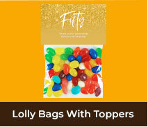 Lolly Bag with Topper for Adult Birthday