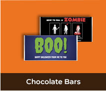 Personalised Halloween Chocolate Bars