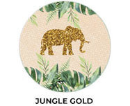 Jungle Gold Custom Birthday Party Supplies