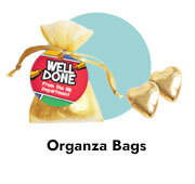 Personalised Congratulations Organza Bags