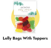Baby Shower Lolly Bag with Topper