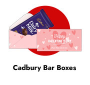 Valentines Day Cadbury Bar Boxes