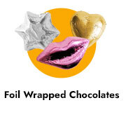 Products Filled With Foil Wrapped Chocolates