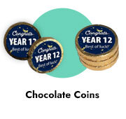 Personalised Chocolate Coins For Graduations