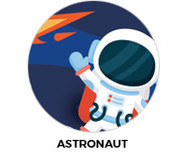 Astronaut Personalised Birthday Party Supplies