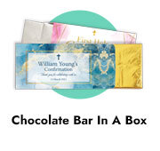 Personalised Confirmation Chocolate Bar Boxes
