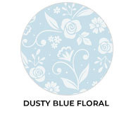 Dusty Blue Floral Blue Wedding Theme Favours