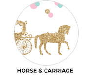 Horse And Carriage Custom Birthday Party Supplies