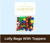 First Holy Communion Lolly Bag with Topper