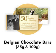 Wedding Anniversary Chocolate Bars