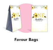 1st Birthday Party Custom Gusset Favour Bags
