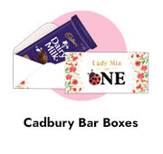 Personalised 1st Birthday Cadbury Bar Boxes