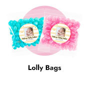 Personalised Birth Announcement Lolly Bags