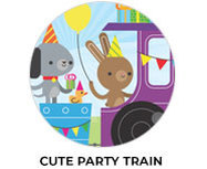 Cute Party Train Theme Birthday Party Supplies