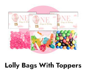 1st Birthday Lolly Bags With Topper