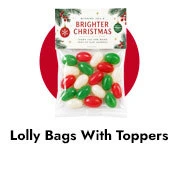 Christmas Lolly Bag with Topper