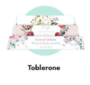 Toblerone Chocolate Bars For Weddings