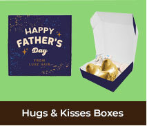 Custom Father's Day Hugs And Kisses Boxes