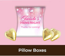 Personalised Hens Night Pillow Boxes