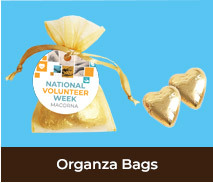 National Volunteer Week Custom Organza Bags