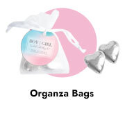 Personalised Organza Bags For Gender Reveals