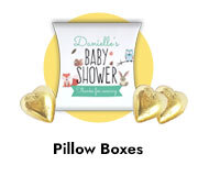 Custom Pillow Box Favours For Baby Showers