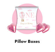 1st Birthday Party Personalised Pillow Boxes