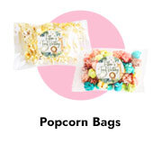 Custom 1st Birthday Popcorn Bags