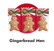 Christmas Gingerbread Men With Personalised Topper