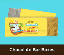 Personalised Retirement Chocolate Bar Boxes