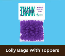 National Volunteer Lolly Bag with Topper