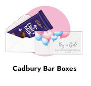 Cadbury Bar Boxes For Gender Reveal Parties