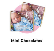 Personalised Birth Announcement Mini Chocolates