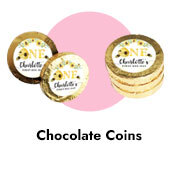 Personalised 1st Birthday Chocolate Coins