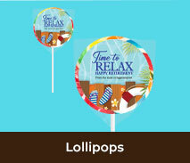 Retirement Personalised Lollipops