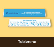 Health And Hygiene Personalised Toblerone Bars